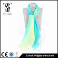 colorful design 100 silk georgette scarves with hand-rolled hem